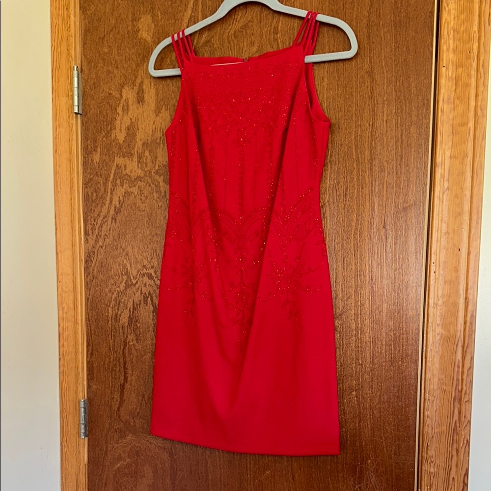 CDC Red Sleeveless Dress
